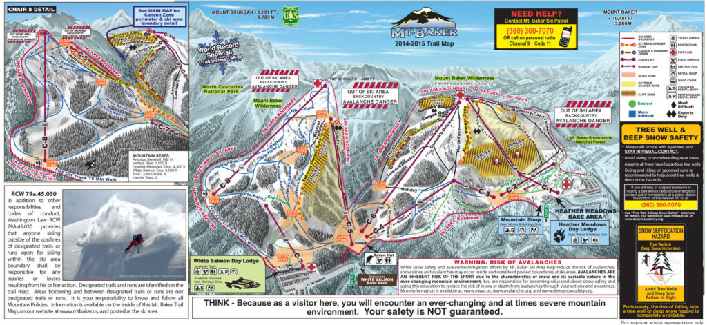 Mount Baker Ski Map